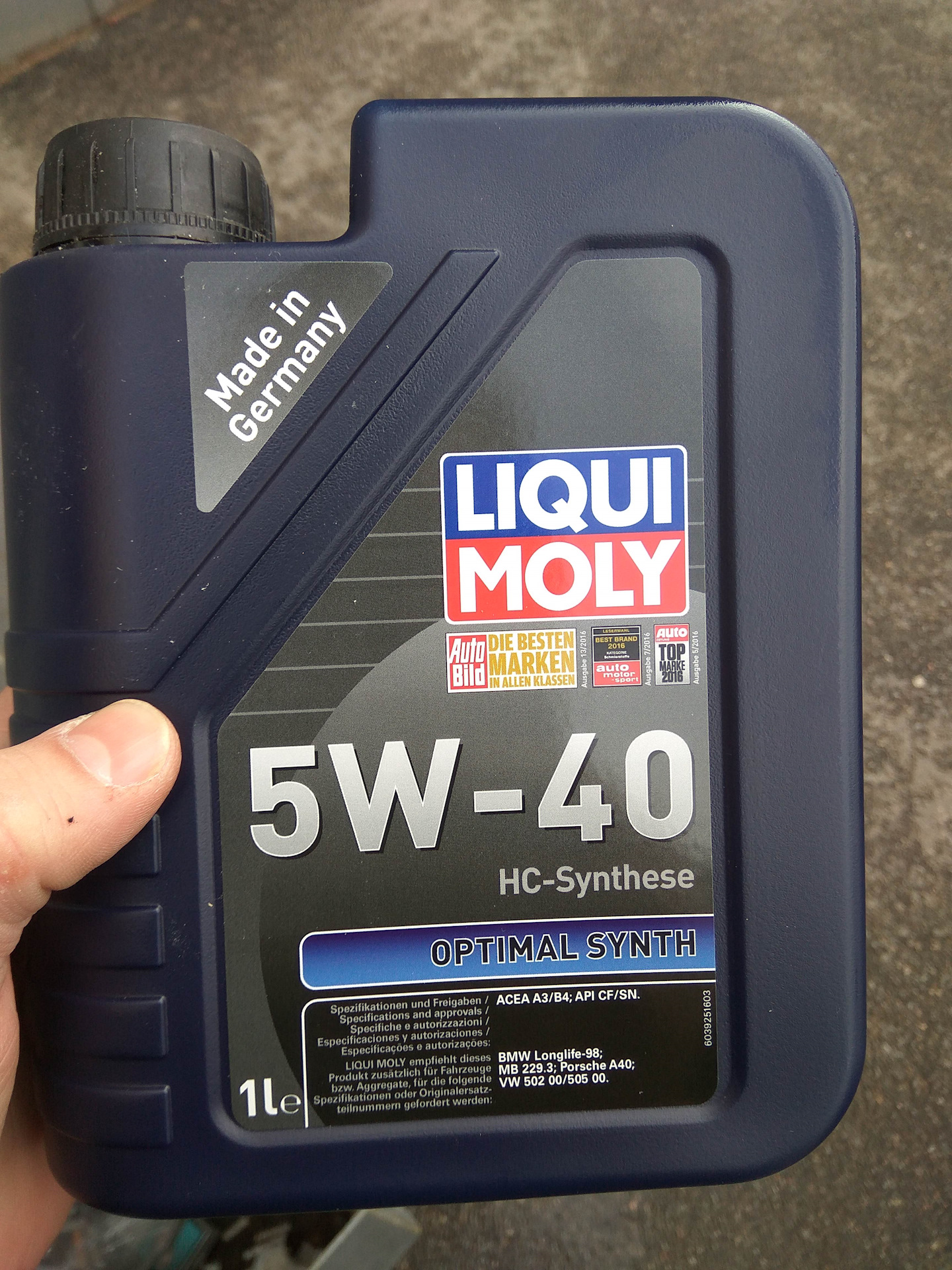 Liqui moly 5w40 optimal synth